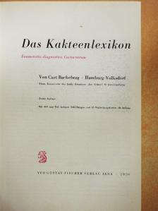 Curt Backeberg - Das Kakteenlexikon [antikvár]