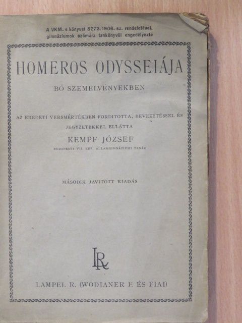 Homeros - Homeros Odysseiája [antikvár]