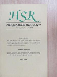 John Komlos - Hungarian Studies Review Fall 1982 [antikvár]