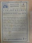 Csathó Kálmán - Leányos ház 1931-ben [antikvár]