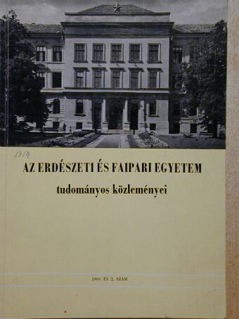 Bán I. - Az Erdészeti és Faipari Egyetem tudományos közleményei 1969/2. [antikvár]