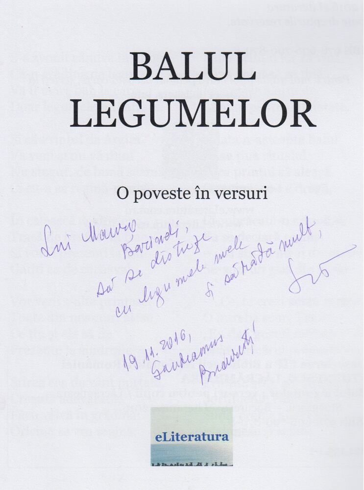 Lacramioara Stoenescu - Balul legumelor (Dedikált) [antikvár]