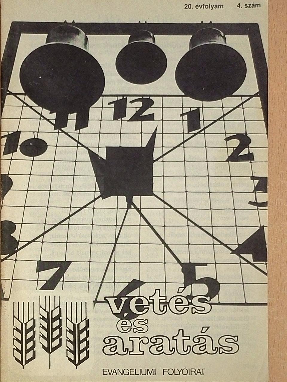 Bódás János - Vetés és aratás 20. évfolyam 4. szám [antikvár]