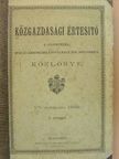 Közgazdasági Értesitő 1888. január 10-márczius 29. (nem teljes évfolyam) [antikvár]