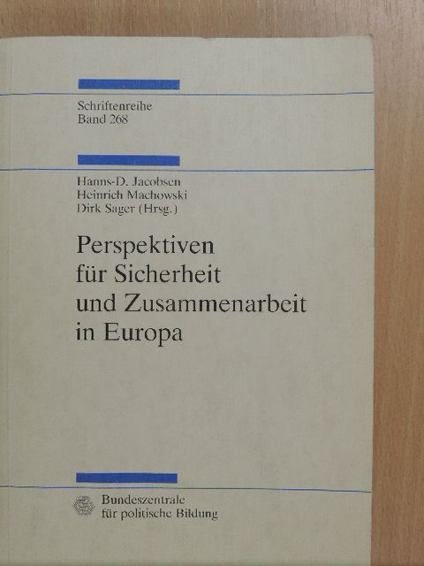 Peter Bender - Perspektiven für Sicherheit und Zusammenarbeit in Europa [antikvár]