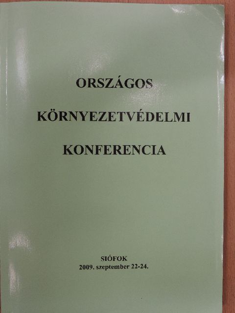 Bányai Zsuzsanna - Országos Környezetvédelmi Konferencia [antikvár]