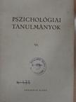 Adorjáni Csaba - Pszichológiai tanulmányok VI. [antikvár]