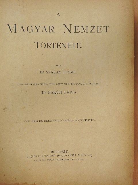 Dr. Baróti Lajos - A magyar nemzet története II. (rossz állapotú) [antikvár]