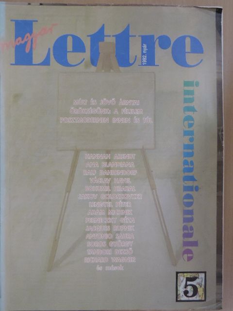 Adam Michnik - Magyar Lettre Internationale 1992. nyár [antikvár]