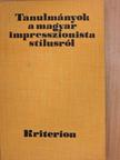 Brauch Magda - Tanulmányok a magyar impresszionista stílusról [antikvár]