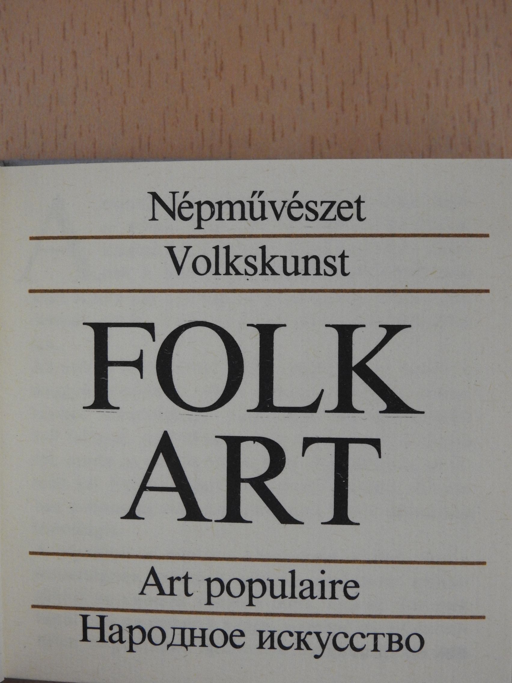 Népművészet (minikönyv) [antikvár]