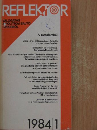 Andics Jenő - Reflektor 1984/1. [antikvár]