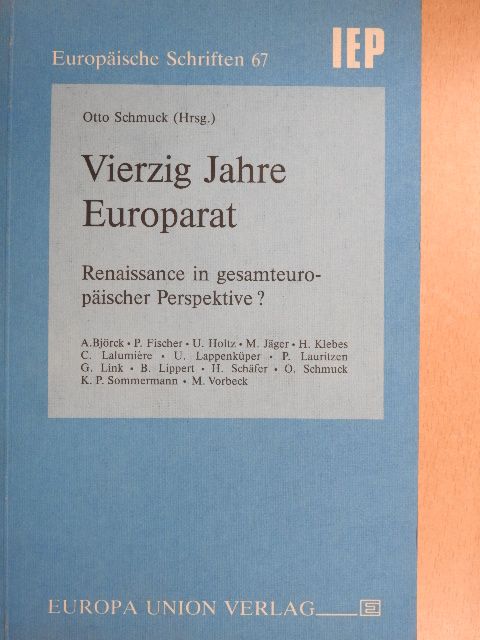Georg Link - Vierzig Jahre Europarat [antikvár]
