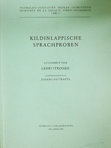 Erkki Itkonen - Kildinlappische Sprachproben [antikvár]