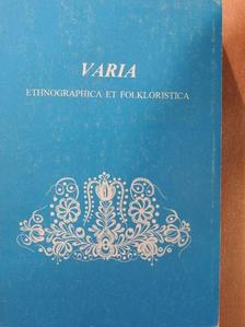 Bakos László - Varia ethnographica et folkloristica [antikvár]