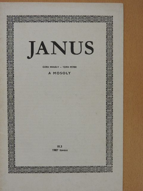 Gera Mihály - Janus 1987. tavasz [antikvár]