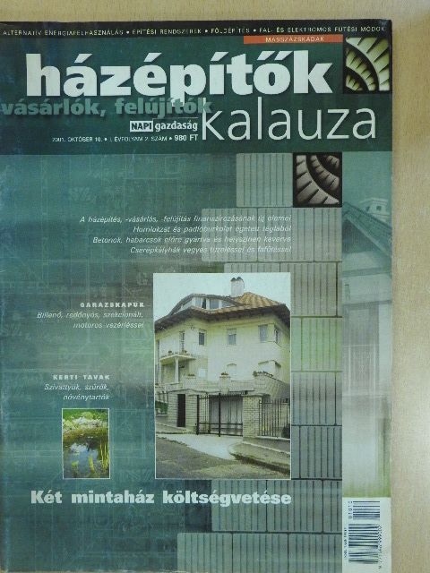 Házépítők kalauza 2001. október 10. [antikvár]