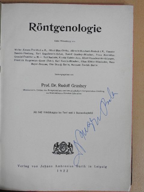 Röntgenologie [antikvár]