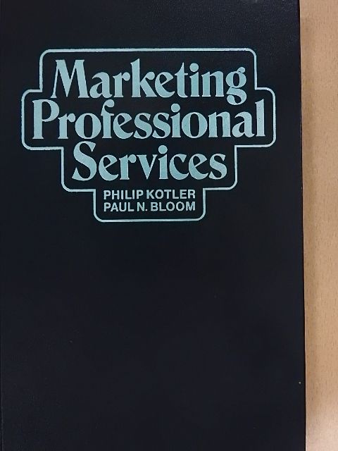 Paul N. Bloom - Marketing professional services [antikvár]