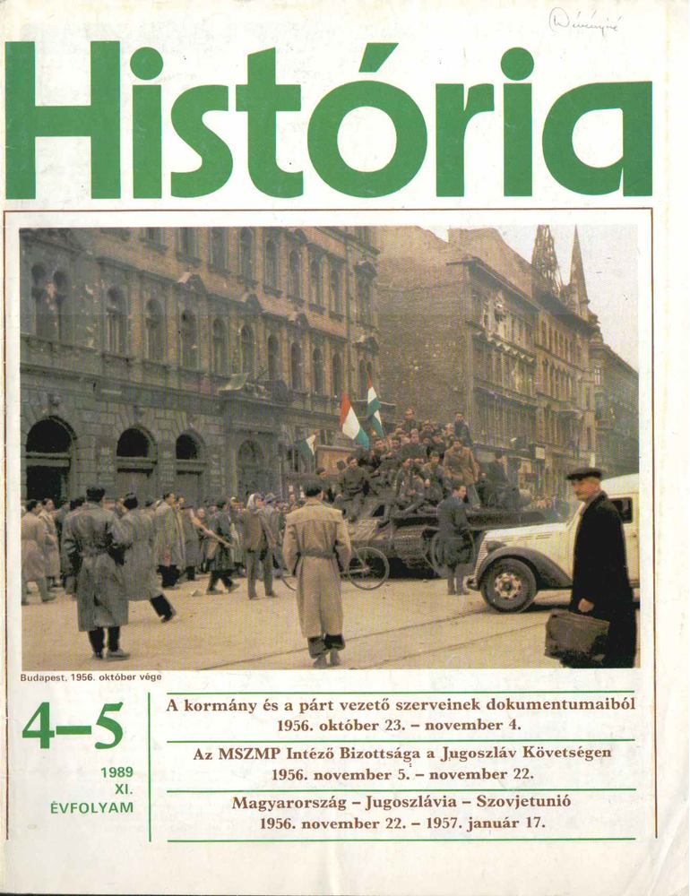 Glatz Ferenc - História 1989/4-5 [antikvár]