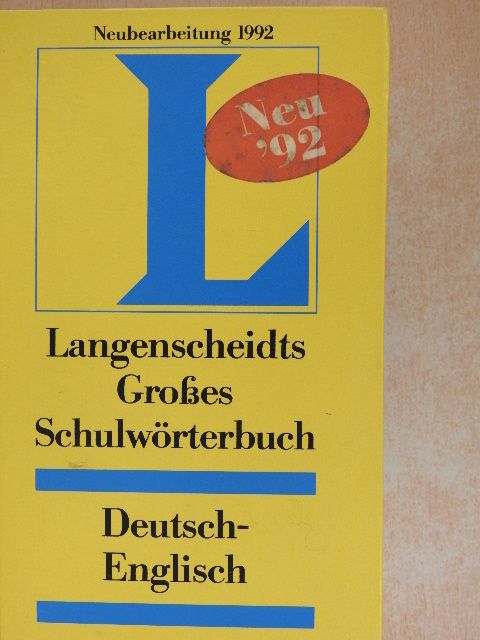 Sonia Brough - Langenscheidts Großes Schulwörterbuch [antikvár]