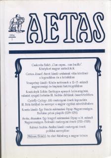 Koszta László - Aetas 1994/1 [antikvár]