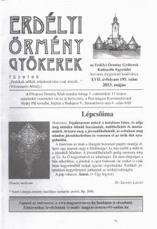 Béres L. Attila - Erdélyi Örmény Gyökerek - füzetek (XVII. évfolyam 195. szám 2013. május) [antikvár]