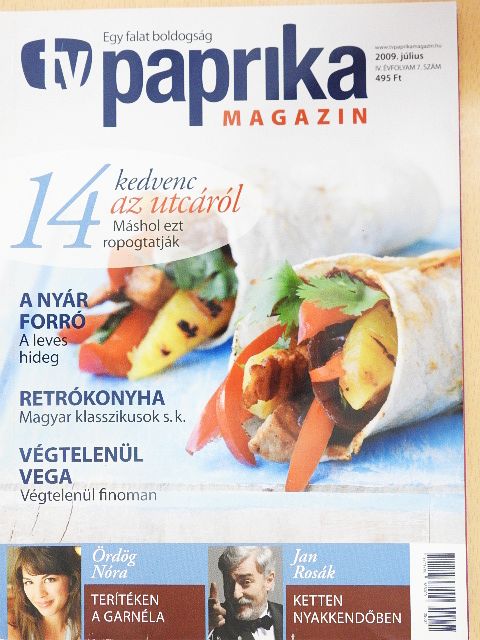 Homoki Róza - TV Paprika Magazin 2009. július [antikvár]