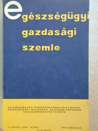 Domonkos István - Egészségügyi Gazdasági Szemle 1979/1-4. [antikvár]