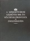 Dr. Nagy László - A székesfővárosi gázművek 1940. évi költségelőirányzata és zárszámadása [antikvár]