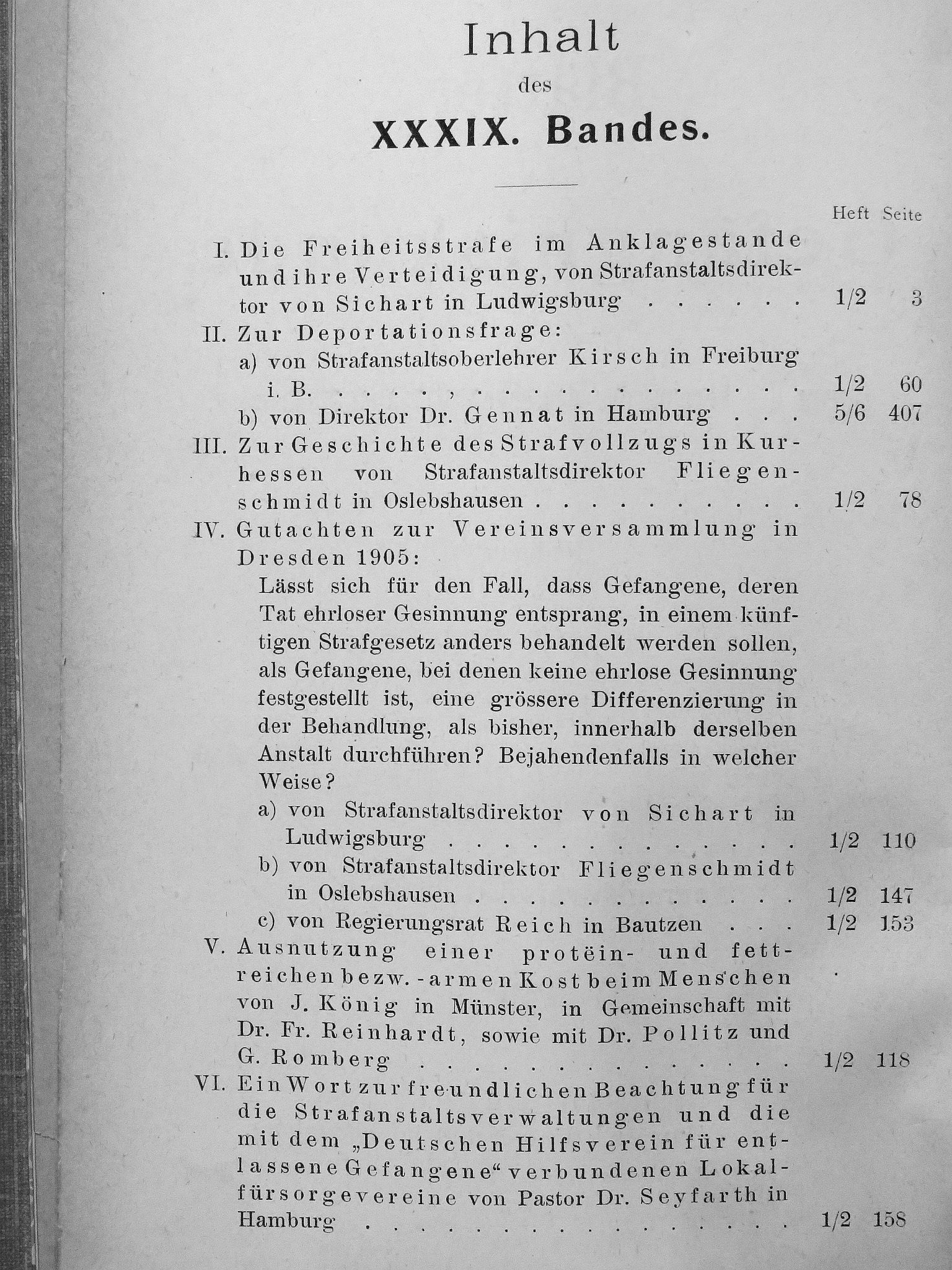 Dr. jur. von Engelberg - Blätter für Gefängniskunde I-III/1-6. [antikvár]
