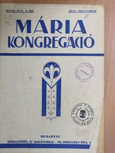 Jambrekovich László S. J. - Mária Kongregáció 1933. november [antikvár]