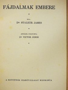 Dr. James Stalker - Fájdalmak embere [antikvár]