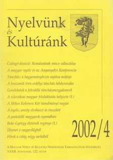 Nyelvünk és Kultúránk 2002/4 [antikvár]