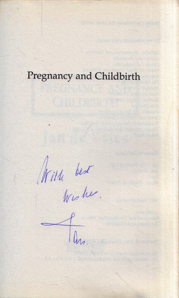 Jan de Vries - Pregnancy and Childbirth (dedikált) [antikvár]