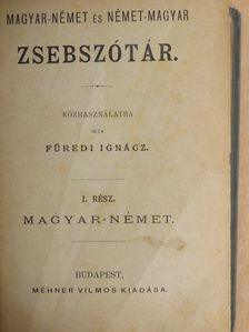 Füredi Ignácz - Magyar-német és német-magyar zsebszótár I-II. [antikvár]