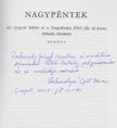 Rakovszky József - Nagypéntek (dedikált) [antikvár]