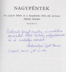 Rakovszky József - Nagypéntek (dedikált) [antikvár]
