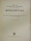 Bárczi Géza - Magyar Tudományos Akadémia I. és II. Osztályának közleményei [antikvár]
