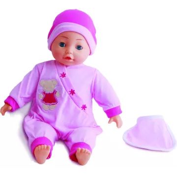 Bambolina: Magyarul beszélő játékbaba előkével - 40 cm