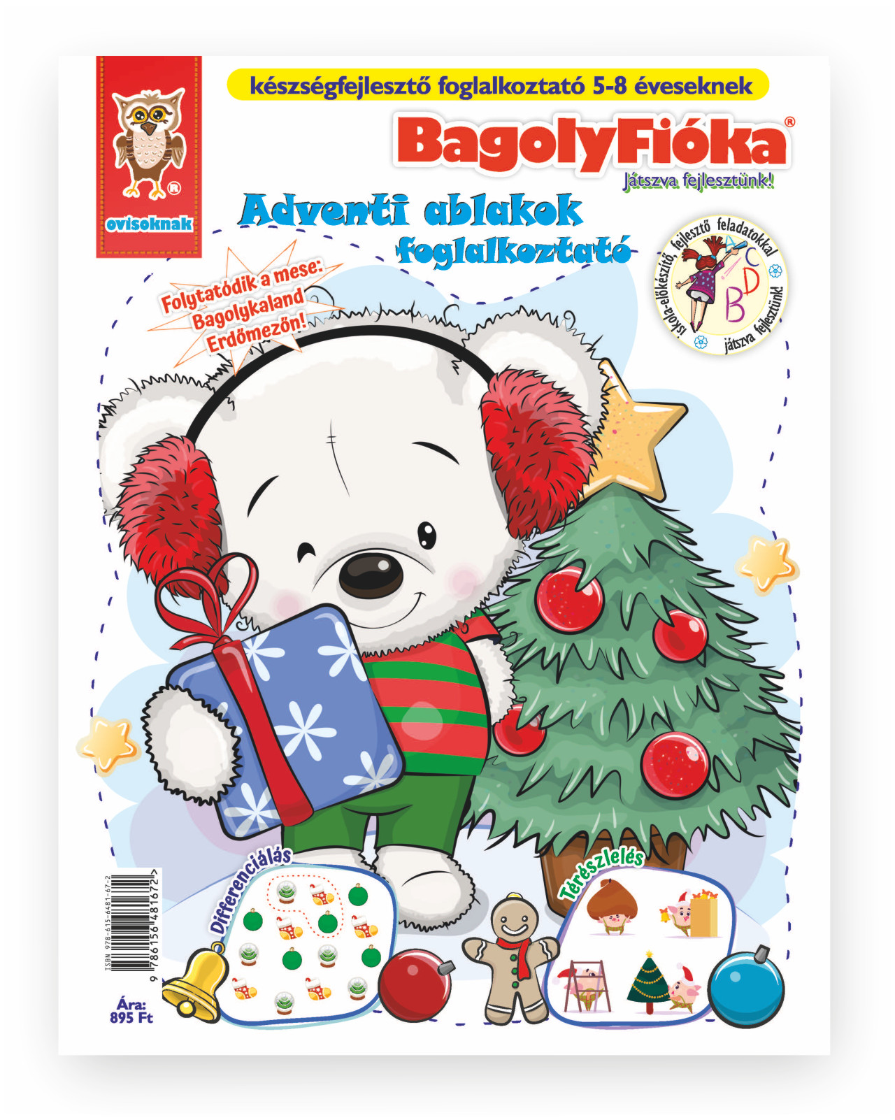 Jánossy Gábor[szerk.]-Jánossy-Kármán Mónika - BagolyFióka kreatív foglalkoztató füzet - Adventi ablakok