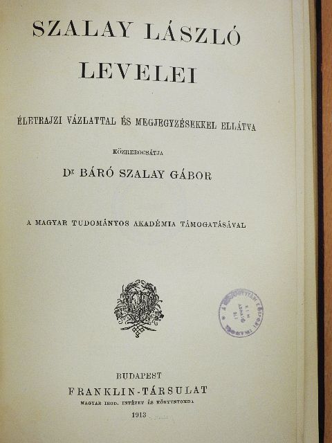 Szalay László - Szalay László levelei [antikvár]
