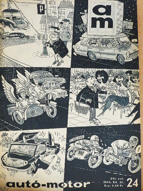 Dr. Gyura Antal - Autó-Motor 1963-1964. (vegyes számok) (21 db) [antikvár]