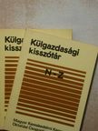 Dr. Dancs István - Külgazdasági kisszótár I-II. [antikvár]