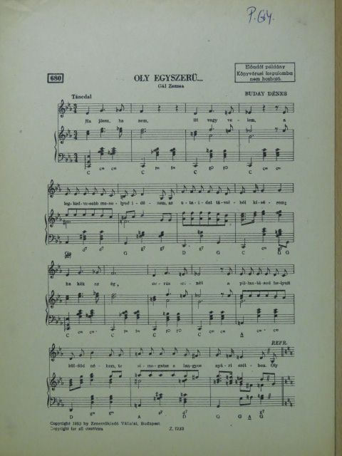 Buday Dénes - Oly egyszerü... [antikvár]