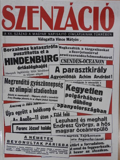 Szenzáció (dedikált példány) [antikvár]