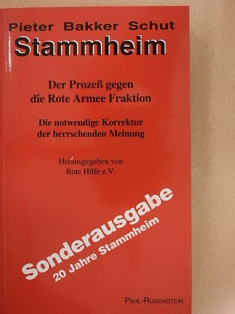 Pieter H. Bakker Schut - Stammheim [antikvár]
