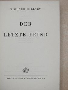 Richard Hillary - Der Letzte Feind [antikvár]