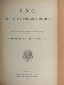 Spinoza - Spinoza, tractatus theologico-politicus [antikvár]