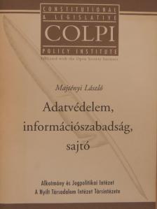 Majtényi László - Adatvédelem, információszabadság, sajtó [antikvár]